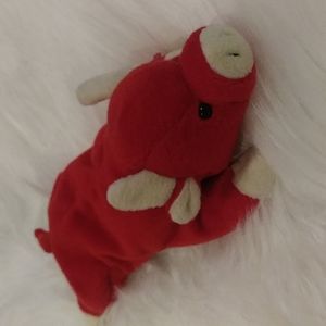 Snort Beanie Baby 1995 rare red bull